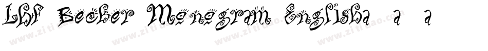LHF Becker Monogram English字体转换